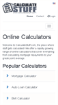 Mobile Screenshot of calculatestuff.com